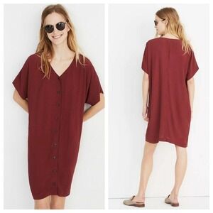 Madewell Button Front Easy Dress